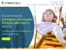 Tablet Screenshot of fibrocell.com